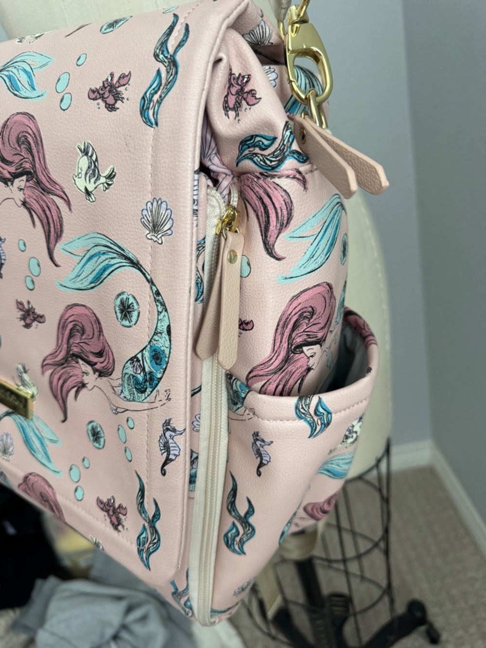 Petunia Pickle Bottom The Little Mermaid Diaper 3 in 1 Diaper Bag - Picture 3 of 9
